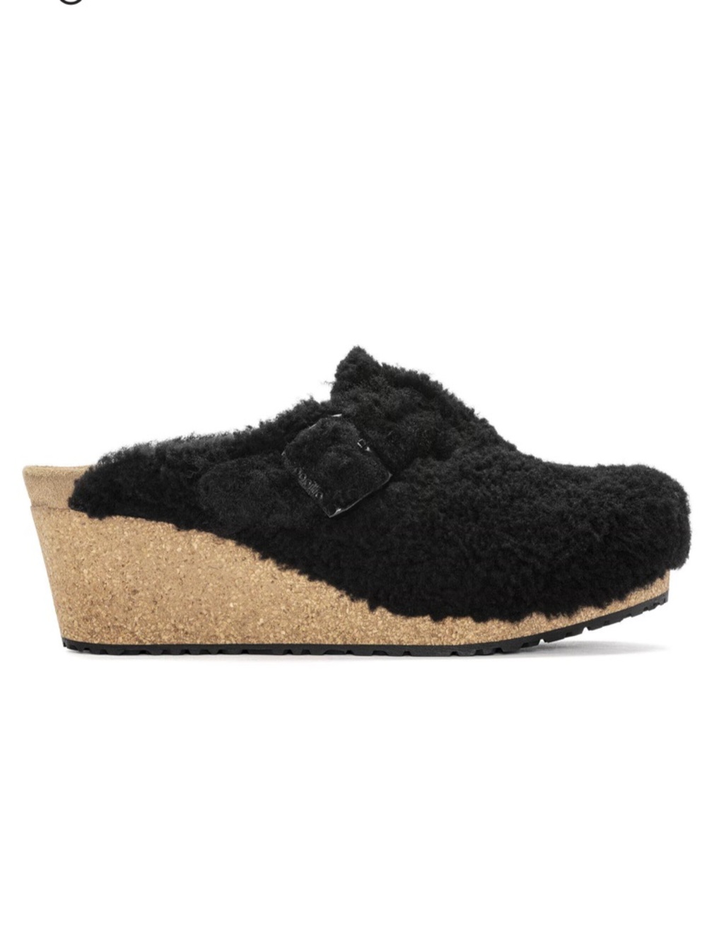 BIRKENSTOCK Papillio Fanny Teddy Shearling Heeled Slip On Clog--NWT--8 - Picture 2 of 15